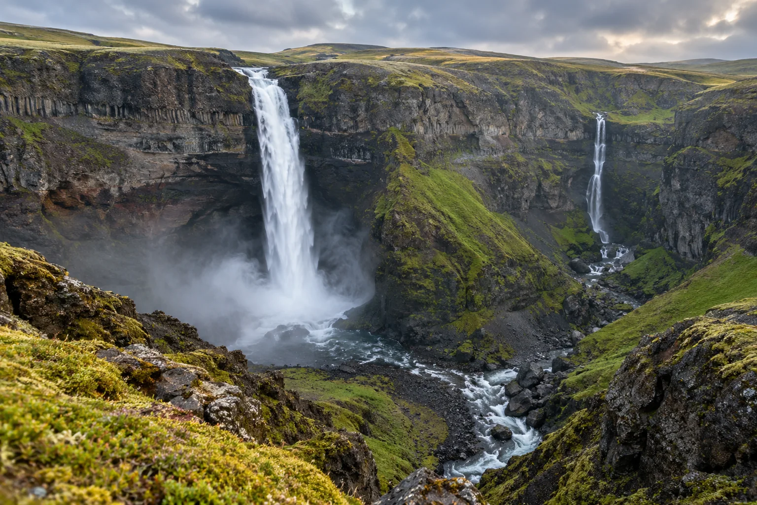 Stranger Things Adventure — Háifoss — Iceland tour landscape